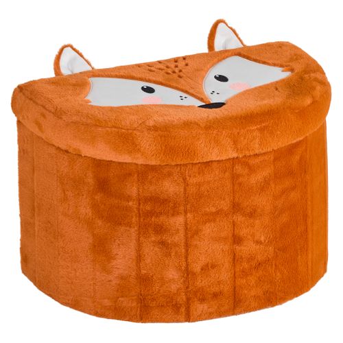 Pouf pliable pour enfant RENARD Orange