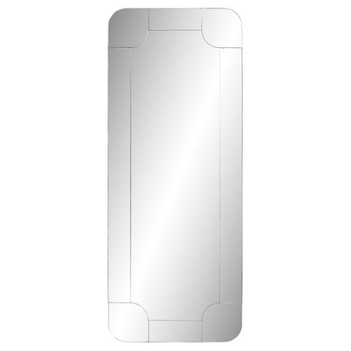 Miroir rectangle 150x60 cm GASTON Argenté vue de face