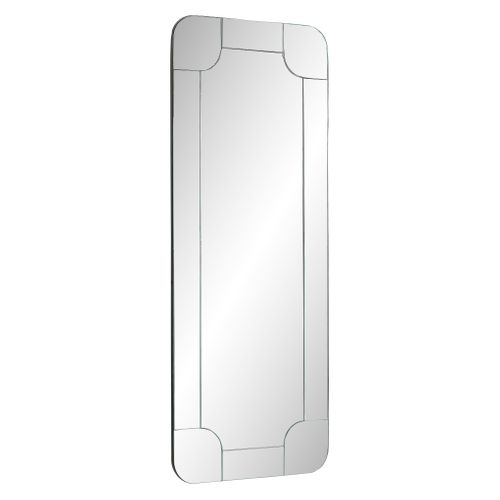 Miroir rectangle 150x60 cm GASTON Argenté vue 3/4