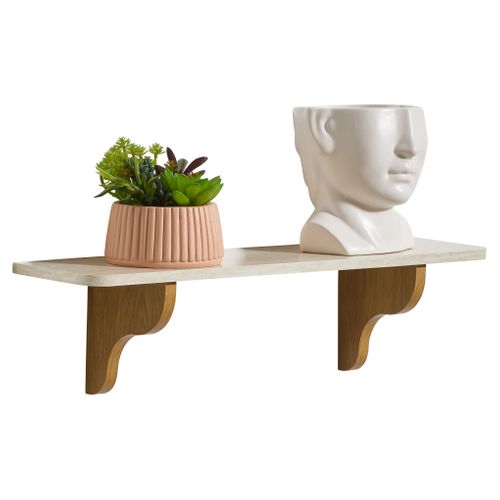 Etagère L.57 cm DUNE Blanc / Naturel