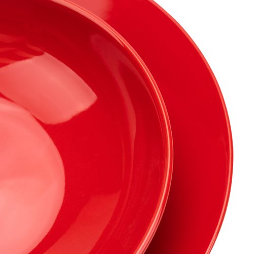 Service de vaisselle 18 pièces COLORAMA Rouge vue détaillée