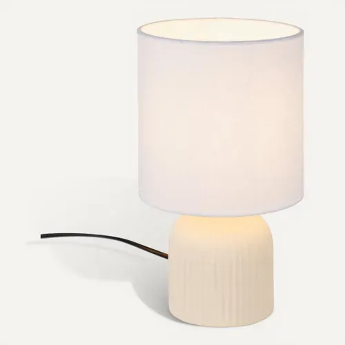 Lampe à poser H. 27 cm LISIA Beige
