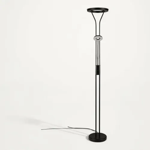 Lampadaire LED H. 180 cm LISA Noir vue de face