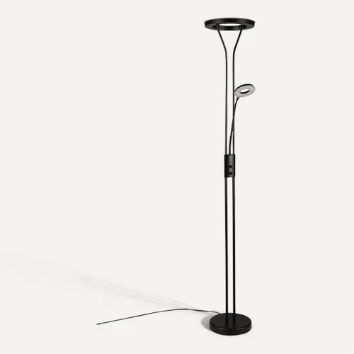 Lampadaire LED H. 180 cm LISA Noir vue 3/4