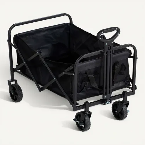 Chariot pliant - Noir vue 3/4