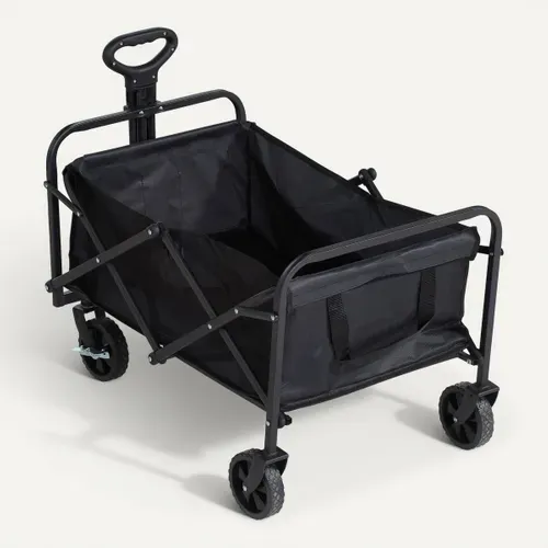 Chariot pliant - Noir vue de derrière