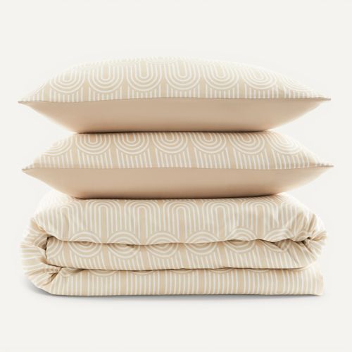 Parure 240x220 cm + 2 taies DREAMEA LEANE vue 3/4