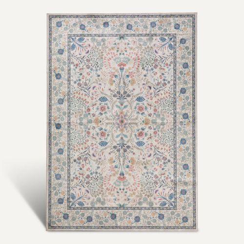 Tapis 160x230 cm FLORE Beige vue de face