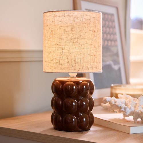 Lampe à poser H. 32 cm MARINE Marron