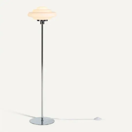 Lampadaire en métal H. 138 cm EMMA Chrome