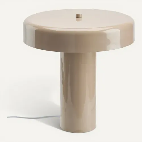 Lampe à poser H. 33 cm LUIS Taupe vue de face