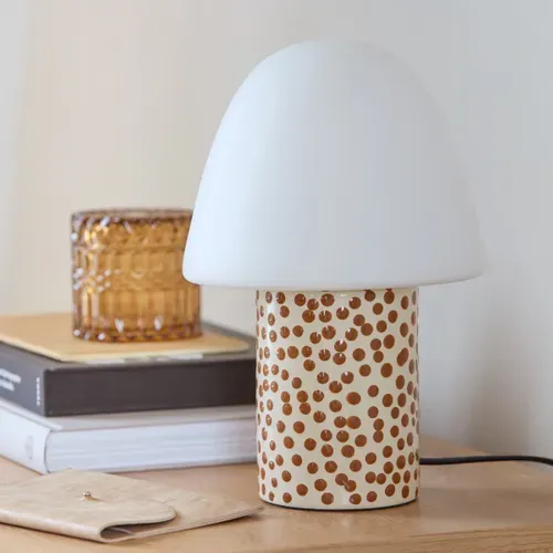 Lampe à poser H. 28 cm TOAD Blanc vue d'ambiance 1