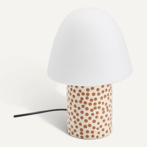 Lampe à poser H. 28 cm TOAD Blanc vue 3/4
