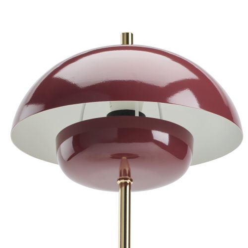 Lampe à poser H. 34 cm BRENDA Bordeaux vue détaillée
