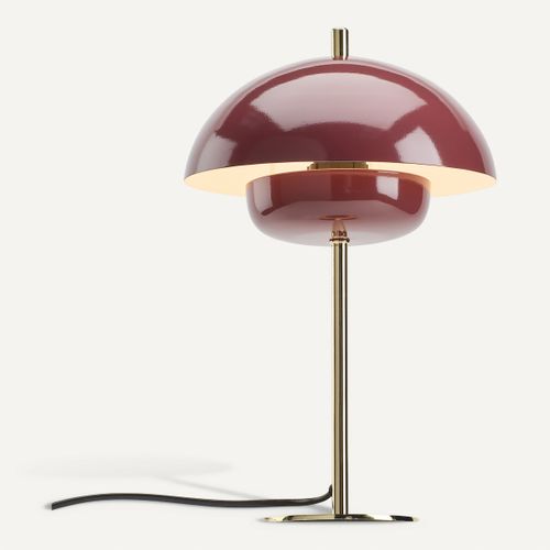 Lampe à poser H. 34 cm BRENDA Bordeaux