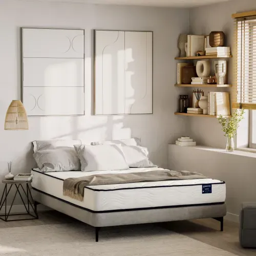 Matelas ressorts 140x190 cm DREAMEA COMPLICE ép.22 cm vue d'ambiance 1