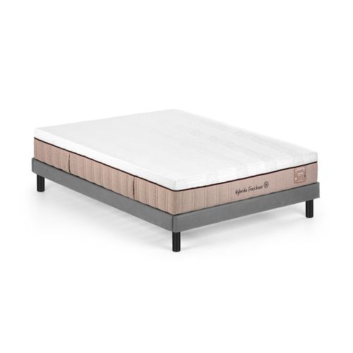Matelas hybride 160x200 cm DREAMEA EDITION MEMOFRESH ép.25 cm