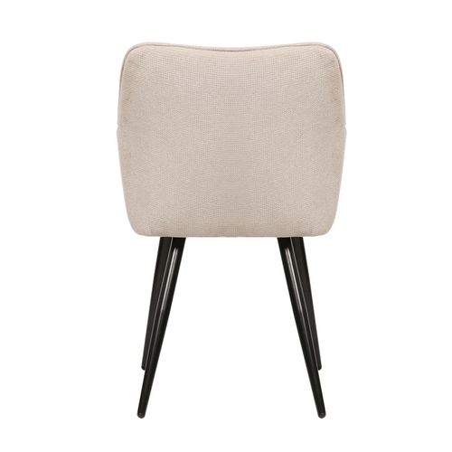 Chaise Repas Rio Beige Pieds Métal Noir