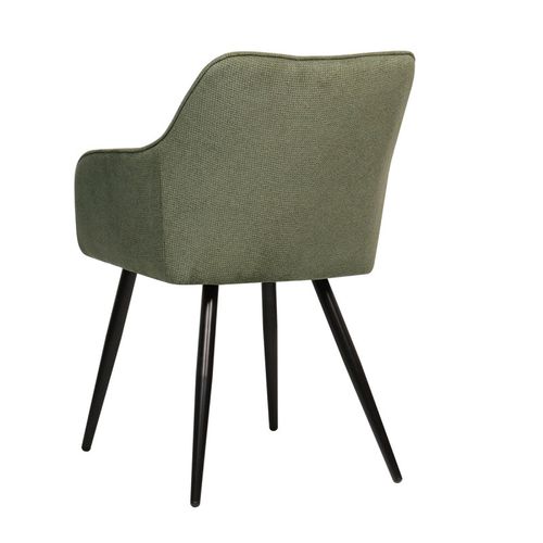 Chaise Repas Rio Vert Pieds Métal Noir