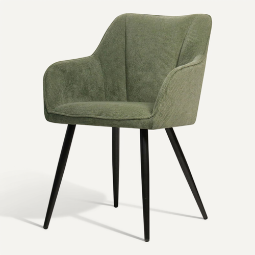 Chaise Repas Rio Vert Pieds Métal Noir