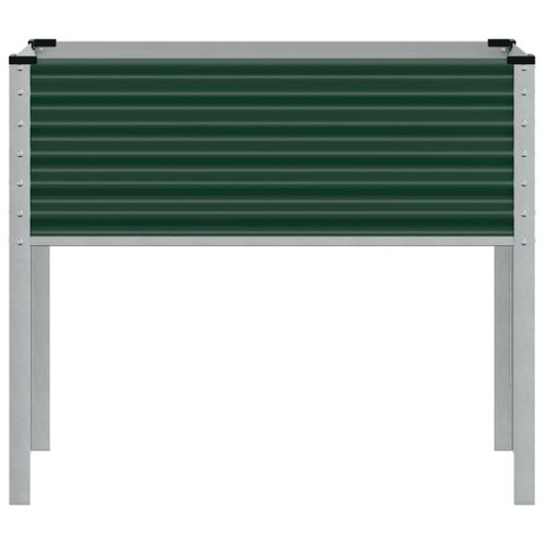 Jardinière Bac Lit Surélevé Plantes Fleurs Terrasse Jardin 100 X 41 X 90 Cm Acier