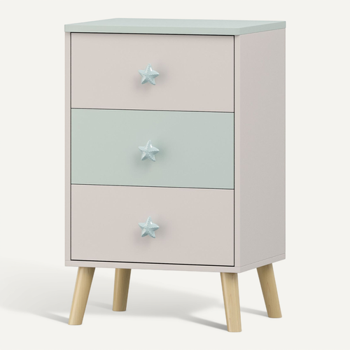 Commode Meuble De Rangement Pratique Entrée Salon Chambre Pour Enfants 62 X 38 X 30 Cm Vert