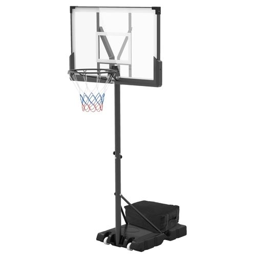 Panier De Basketball Portable Hauteur Réglable 125-305 Cm Polyvalent Avec Panneau