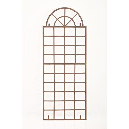 Treillage Tuteur Mural 180 X 70 Cm Décoration De Jardin Plantes Grimpantes En Métal Marron Vielli