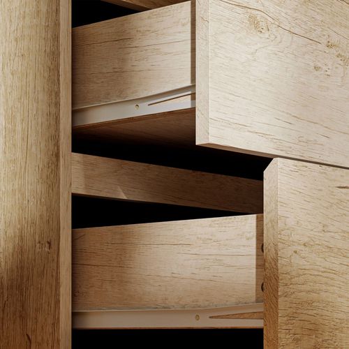 Commode 4 Tiroirs Chambre 60 X 40 X 80 Cm Gain De Place Rangement Spacieux Minimalist