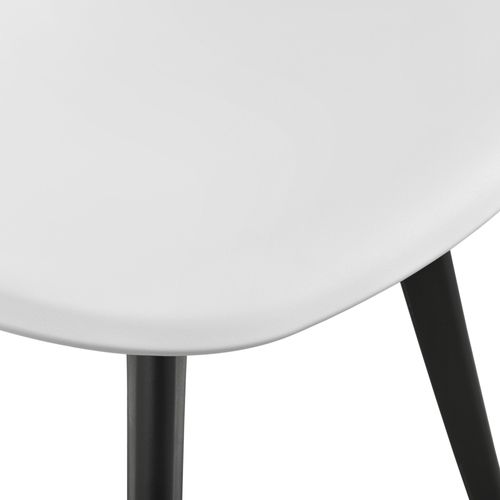 Set De 2 Chaises Cuisine Salle à Manger 83 Cm Blanc Et Noir 03_0003629