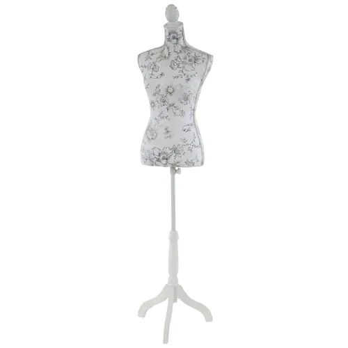 Buste De Couture Féminin Sur Pieds Hauteur Régable Mannequin Femme Déco Vitrine Fibre De Verre Bla