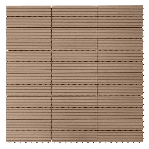 Dalles De Terrasse X11 Aspect Bois En Wpc 30x30cm Clipsable 1m² Balcon Jardin Extérieur 04_0005500