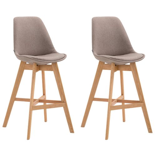 Lot De 2 Tabourets De Bar Extérieur COSTWAY - Chaise Haute Avec Accoudoirs Et Repose-Pieds