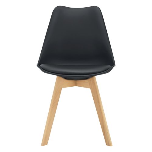 Lot De 6 Chaises De Salle à Manger Simili Hêtre Noir 03_0006782