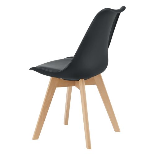 Lot De 6 Chaises De Salle à Manger Simili Hêtre Noir 03_0006782