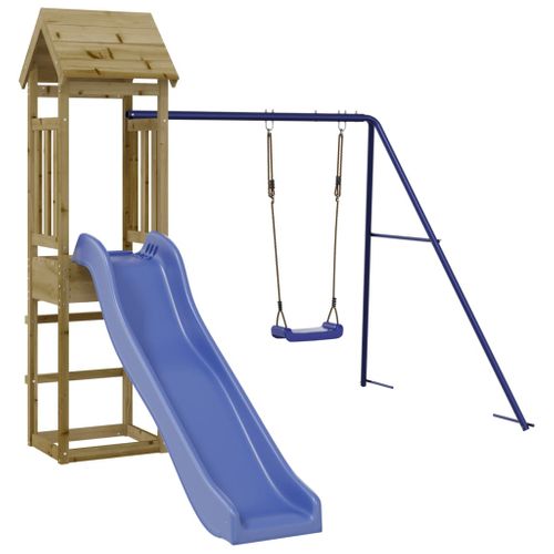 Balançoires Toboggan Portiques Robuste Jeux Jardin 238 X 321
