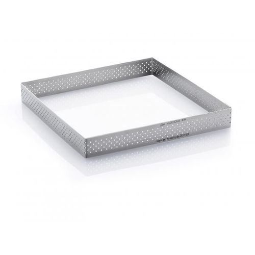 Cercle À Tarte Carré Perforé À Bord Droit 20 cm - 3099.22