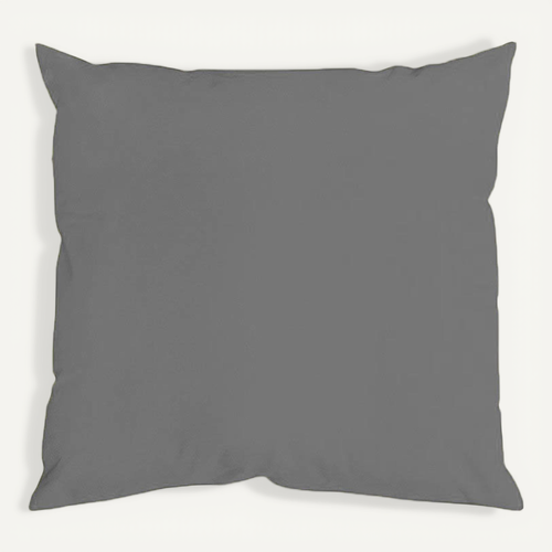 Coussin Uni Aux Multiples Couleurs - 60 X 60 Cm - Gris Souris