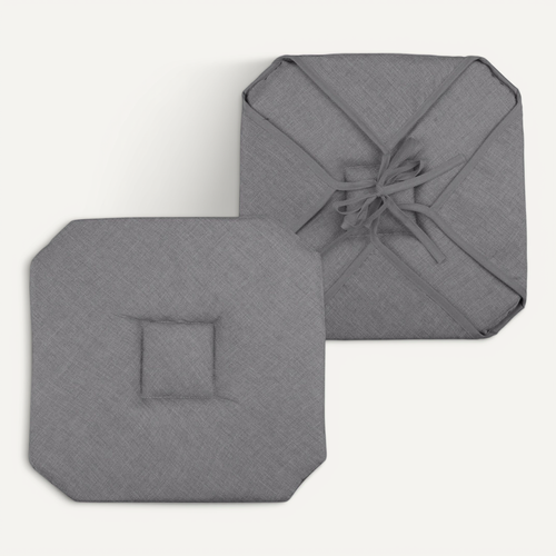 Galette De Chaise Italienne Et Unie - 40 X 40 Cm - Anthracite