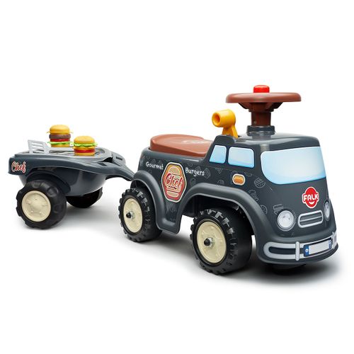Porteur Enfant Food Truck Avec Remorque 1 À 3 Ans