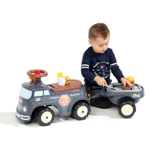 Porteur Enfant Food Truck Avec Remorque 1 À 3 Ans