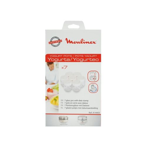 Lot De 7 Pots Pour Yaourtière Moulinex - A14a03