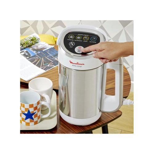 Blender Chauffant Easy Soup 1.2l 1000w Inox Lm841110