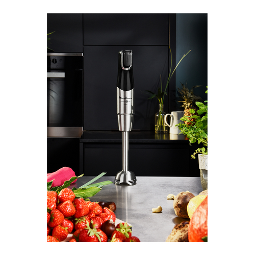 Mixeur Powelix Life 0,8 L Mélangeur Par Immersion 1200 W Noir, Acier Inoxydable