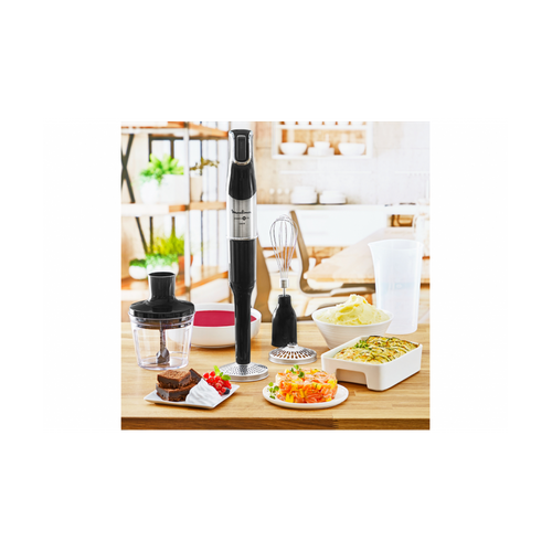 Mixeur Powelix Life 0,8 L Mélangeur Par Immersion 1200 W Noir, Acier Inoxydable