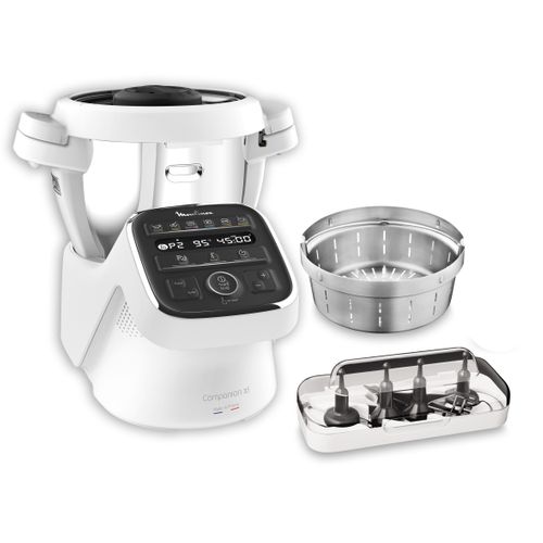 Robot Cuiseur Companion XL Multifonctions 3l 1550w Blanc/gris - Hf80cb10