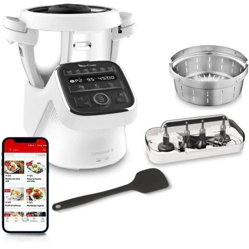 Robot cuiseur Companion MOULINEX HF80DB10 vue 3/4