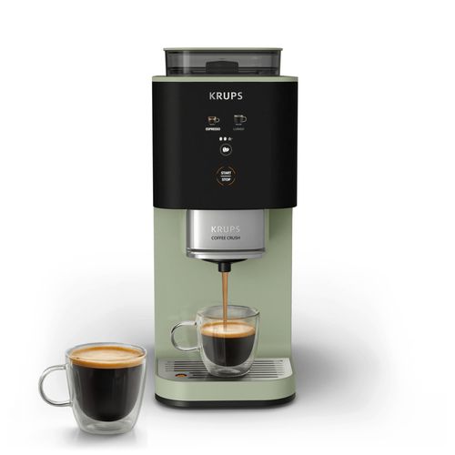 EXPRESSO COFFEE CRUSH SA401LE0 KRUPS 15 bars - 3 niveaux - Noir vue de face