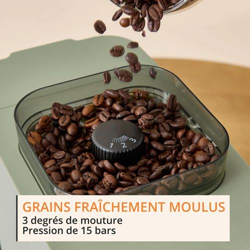 EXPRESSO COFFEE CRUSH SA401LE0 KRUPS 15 bars - 3 niveaux - Noir