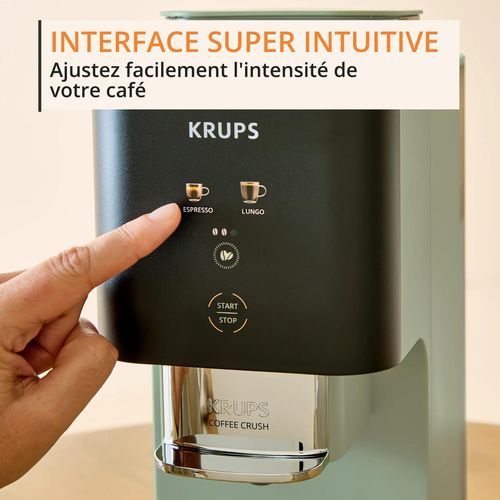 EXPRESSO COFFEE CRUSH SA401LE0 KRUPS 15 bars - 3 niveaux - Noir